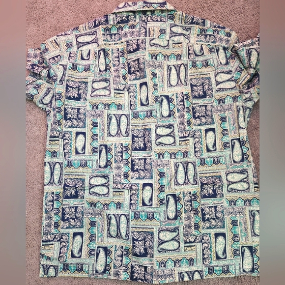 Tori Richard Paisley Print Aloha Shirt - Picture 4 of 4
